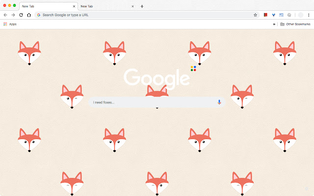 Fox Tiled Light [All screen sizes]  from Chrome web store to be run with OffiDocs Chromium online